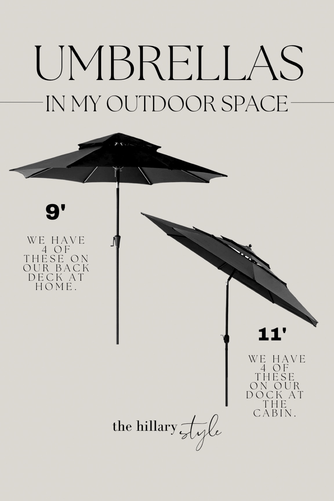 Umbrellas in My Outdoor Space

Umbrella, Outdoor Umbrella, Modern Home, Modern Decor, Spring Decor, Home Decor, Patio Season, Outdoor Deck, Summer Decor, Amazon, Amazon Home, Amazon Outdoor, Amazon Finds, Amazon Home Decor, Amazon Home Finds, Found It On Amazon 

#LTKstyletip #LTKFind #LTKhome