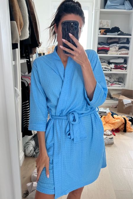 Obsessed with this blue waffle knit robe 🩵 perfect lightweight robe for summer and under $20!

Waffle robe, waffle knit robe, blue robe, Walmart find, Walmart, gift for her, mom gift, sister gift, friend gift, teen girl gift, cute robe, Christine Andrew 

#LTKOver40 #LTKGiftGuide #LTKFindsUnder50
