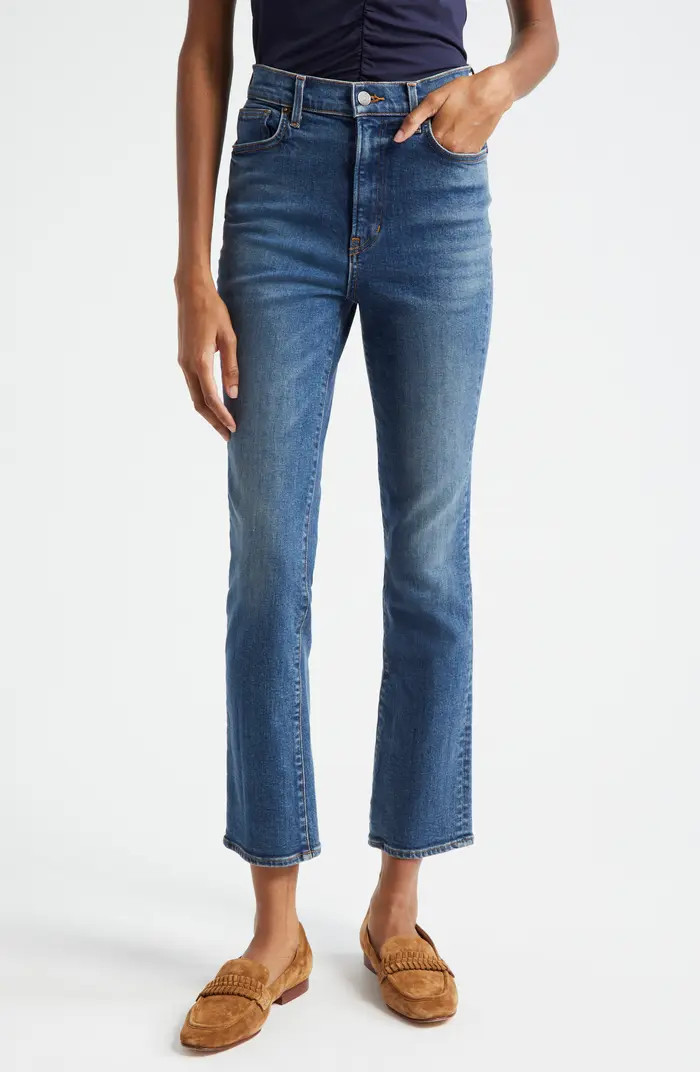 Veronica Beard Ryleigh High Waist Ankle Slim Straight Leg Jeans | Nordstromrack | Nordstrom Rack