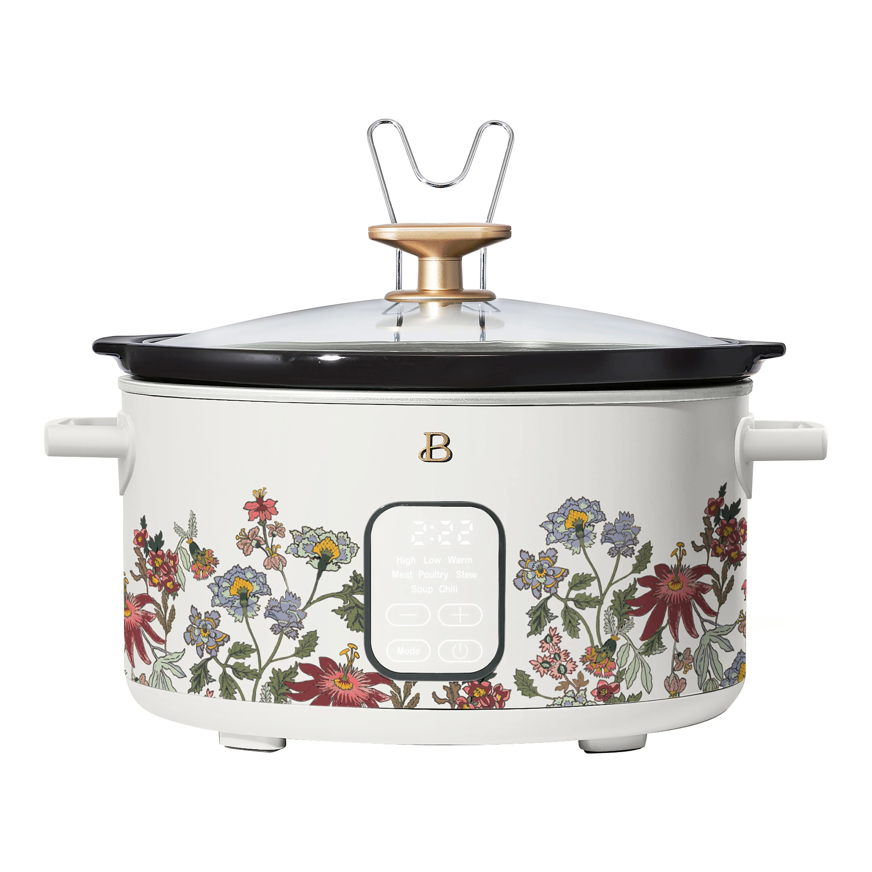 Beautiful 6 Qt Programmable Slow Cooker, Wildflower White Icing by Drew Barrymore | Walmart (US)