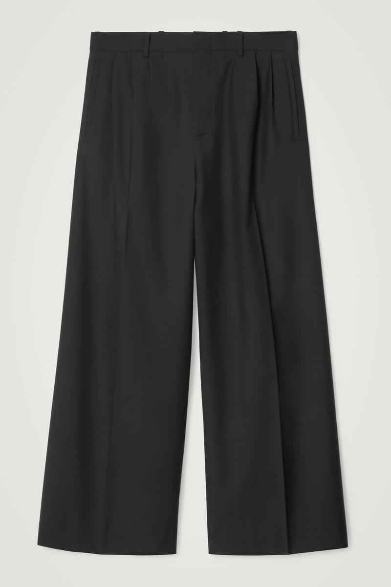Pleated Wool Wide-Leg Pants | COS (US)