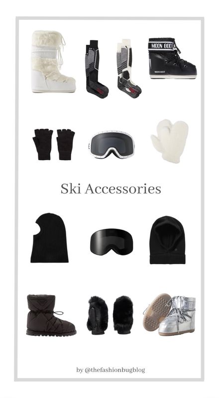 Skiwear Accessory edit, Apres, Winter style, winter fashion, Luxury Ski, Thermal wear, Balaclava, Moon Boot, Gloves, Ski Socks

#LTKSeasonal #LTKeurope #LTKstyletip