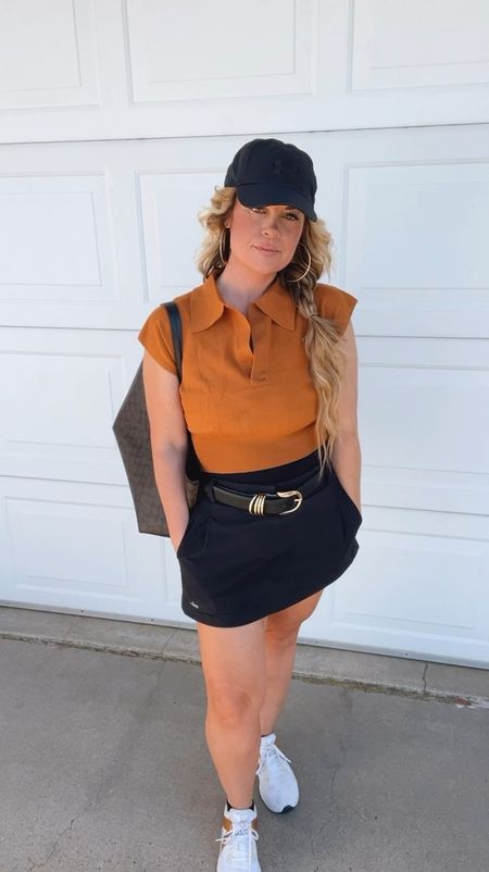 Golf outfits for women
Amazon sweater called sleeve top
Alo skirt
Tote bag 


#LTKVideo #LTKActive #LTKFitness