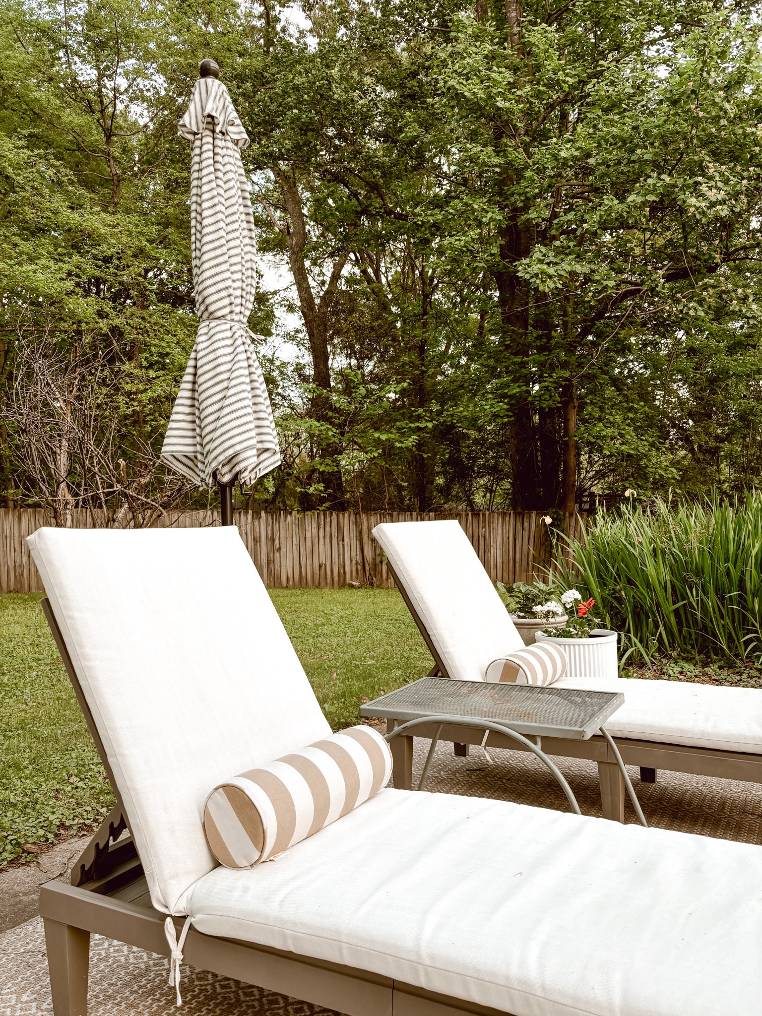 The pool patio is my favorite place to be during the summer. ☀️ ☀️ 

#LTKswim #LTKhome #LTKSeasonal