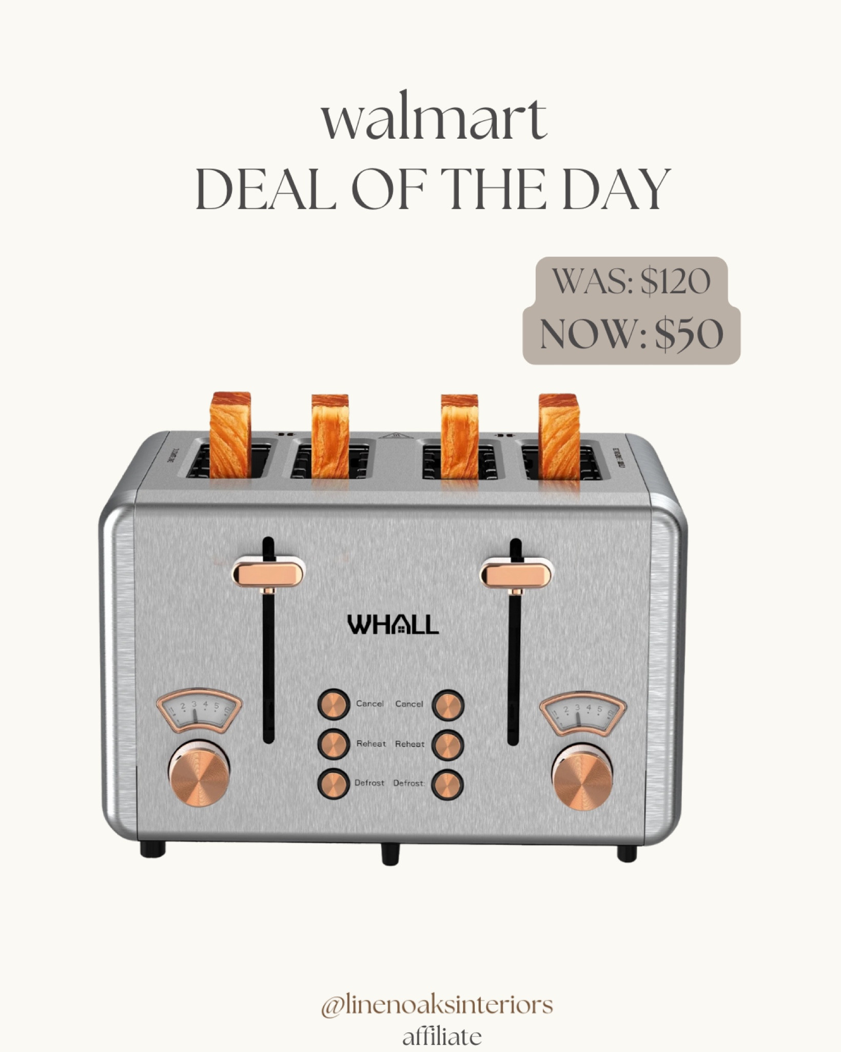 4 slice toaster with a big discount! 