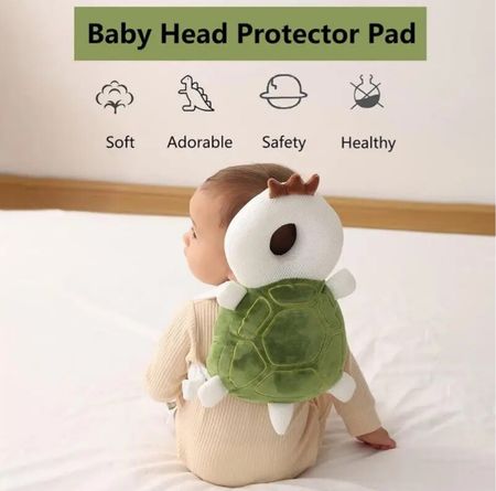 Baby head protector ⚡️ a must for the babies learning no to crawl, sit or walk unassisted 🙌🏻

Leaving different links ⬇️ 

#LTKHolidaySale #LTKbaby #LTKfamily