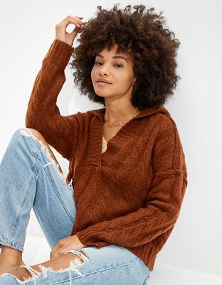 AE Soft & Cozy Hoodie Sweater | American Eagle Outfitters (US & CA)