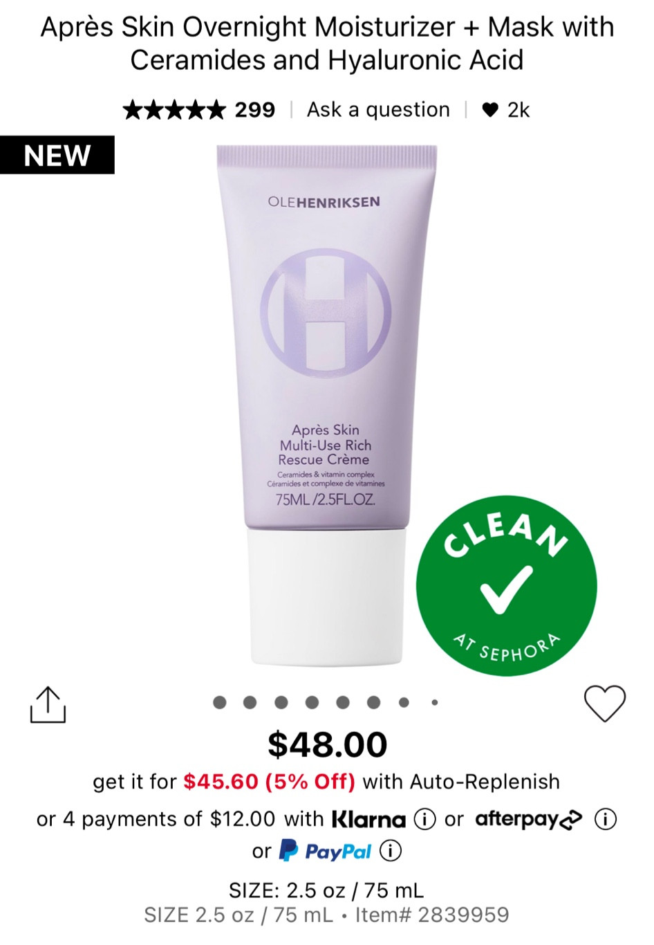 ✨New✨Olehenriksen 
Après Skin Overnight Moisturizer + Mask with Ceramides and Hyaluronic Acid 

#LTKOver40 #LTKBeauty