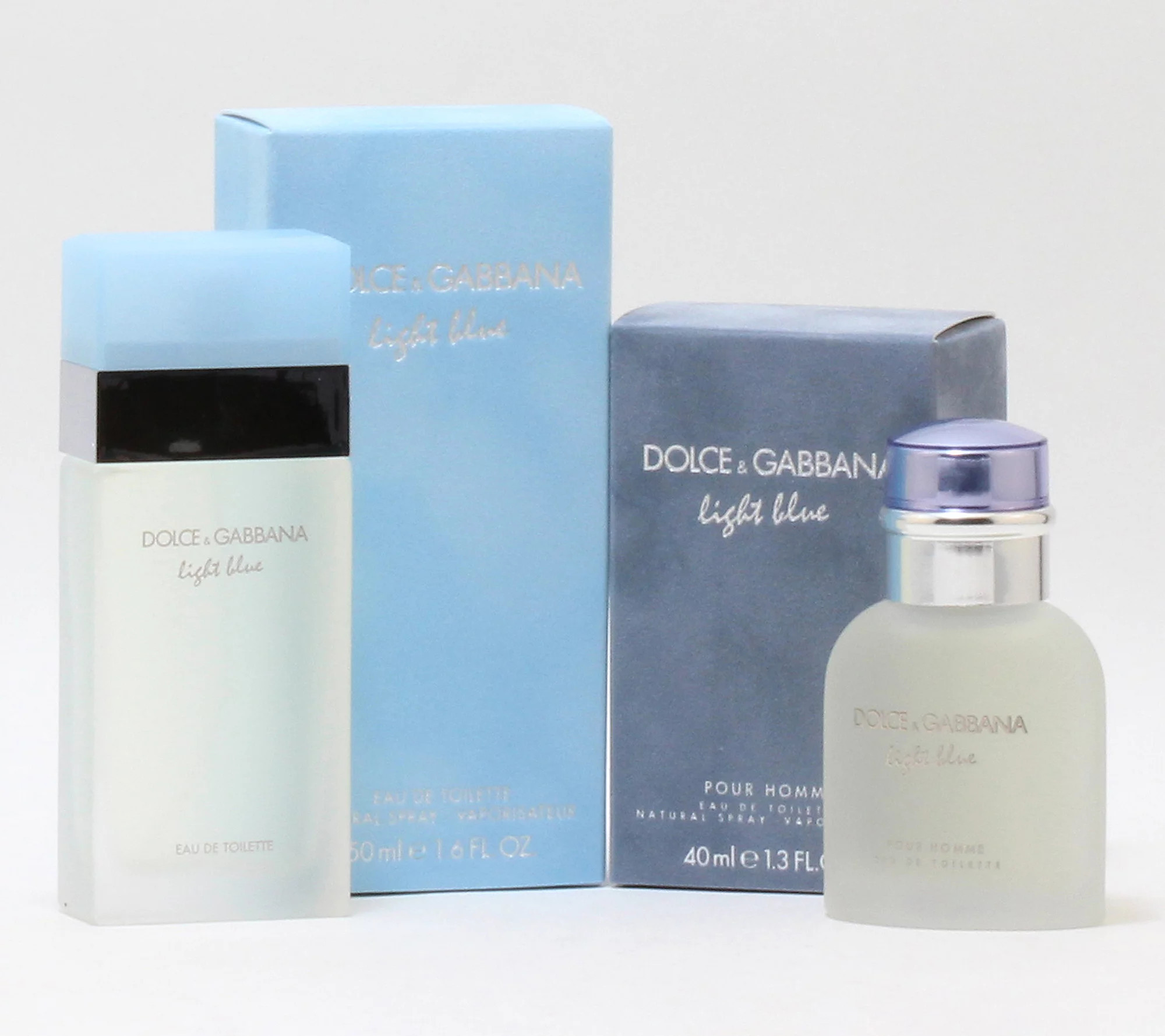 Dolce & Gabbana Light Blue Ladies & Light BlueMen's Set | QVC