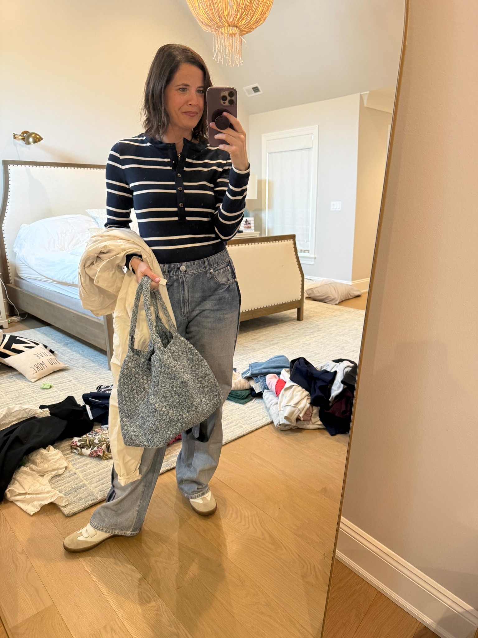 Size small in top and bottom and 6 in jacket 25% off sweatpant jeans 