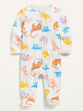 Printed Fold-Over Mitten Footed One-Piece for Baby | Old Navy (US)