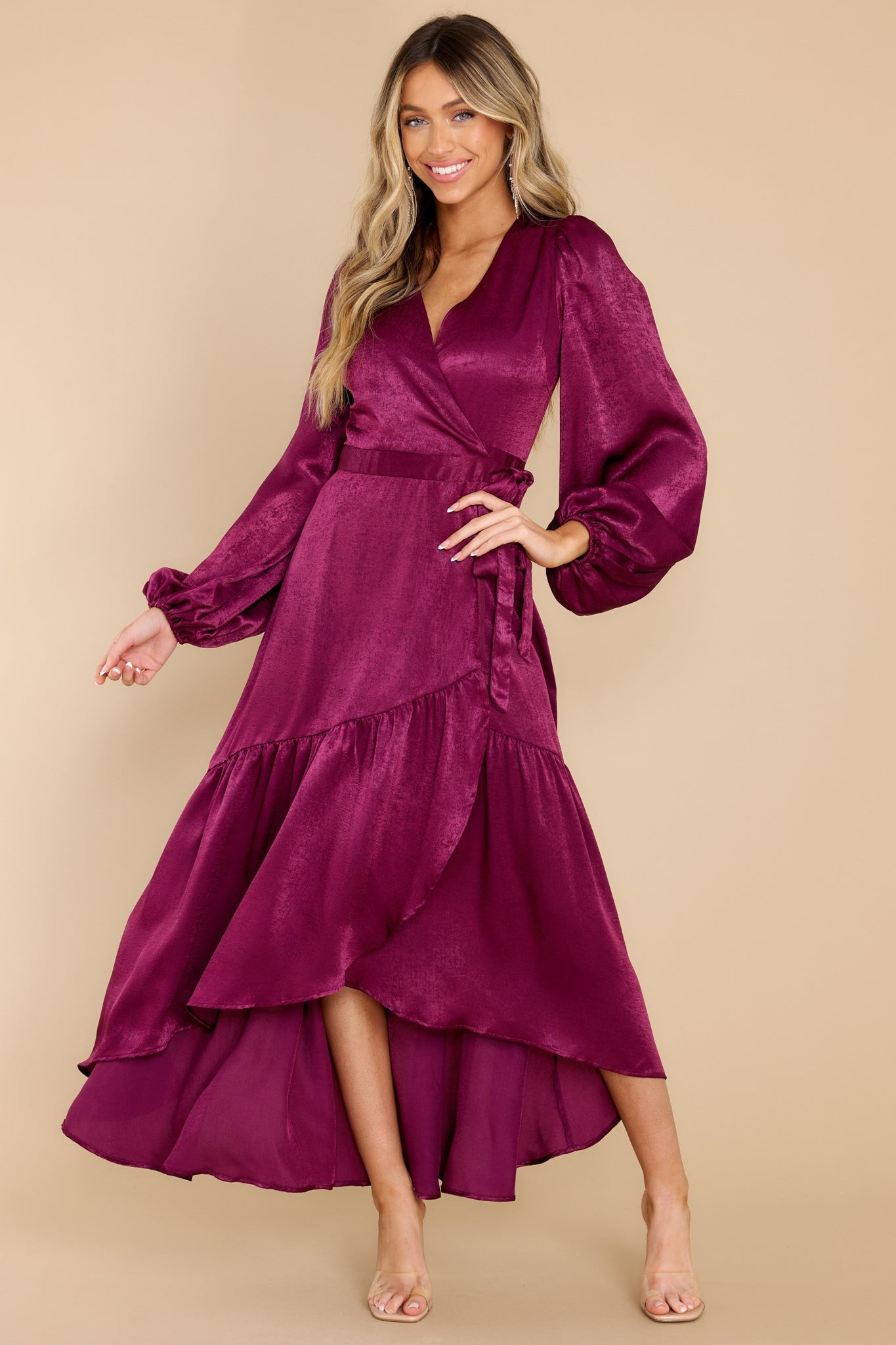 You Enchant Me Sangria Maxi Dress | Red Dress 