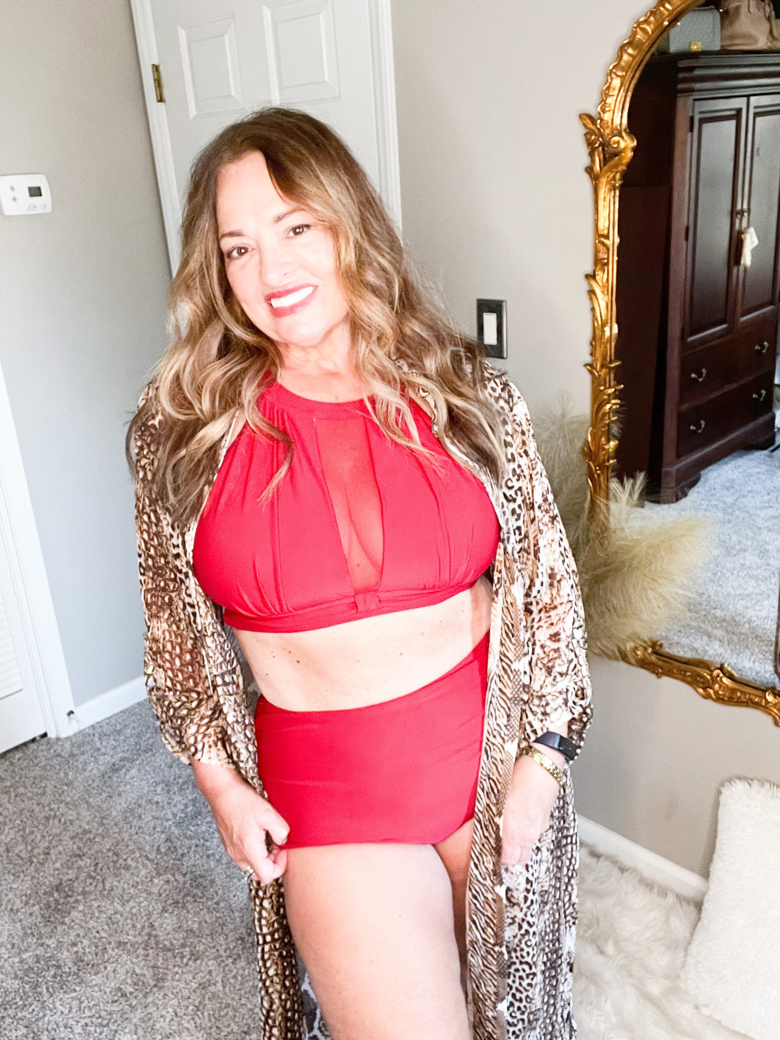 The perfect flattering high waisted 2 piece! Perfect for the holiday getaway! Super flattering and a fabulous price point. Available in other colors and prints.

#LTKSeasonal #LTKswim #LTKHoliday