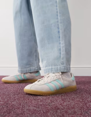 adidas Originals Bermuda trainers in pink and light blue | ASOS (Global)