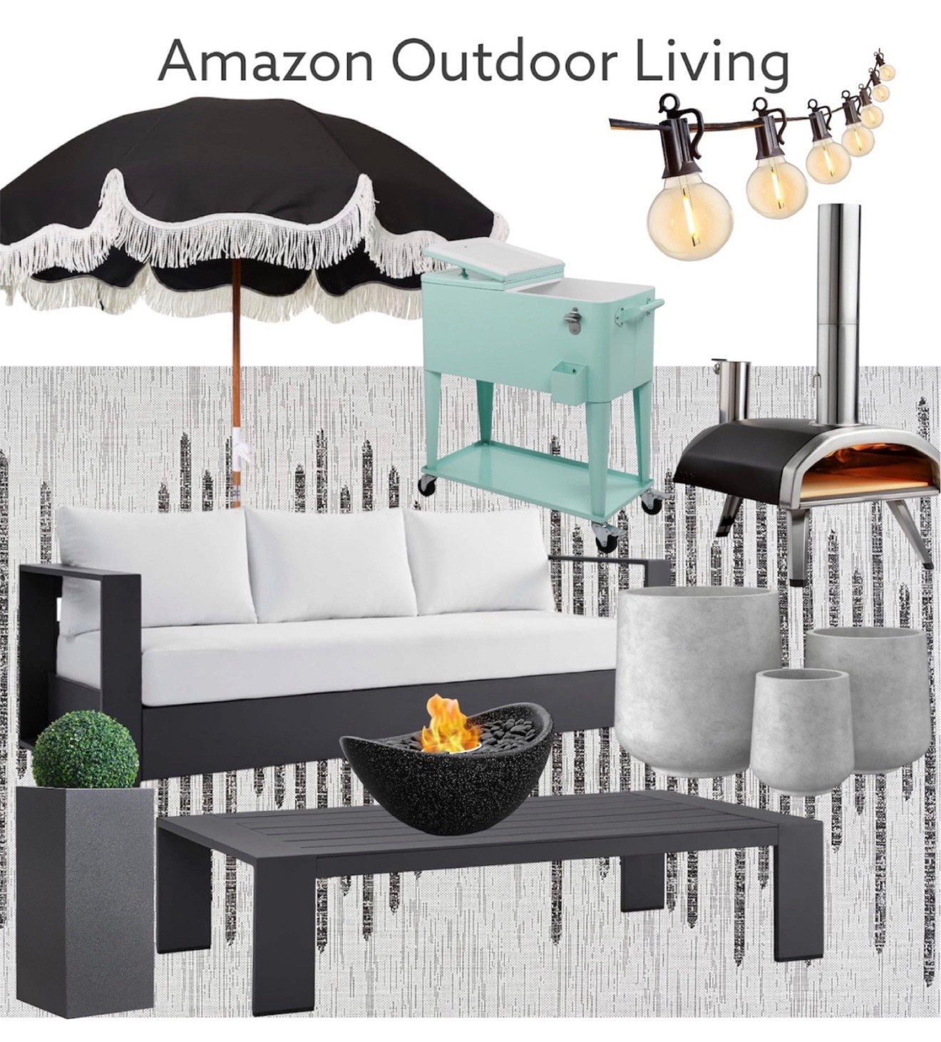 Amazon outdoor living.



Amazon outdoor furniture, outdoor sofa, outdoor table, backyard furniture, outdoor pizza oven, outdoor string lights, patio furniture, patio sofa, amazon outdoor rug, outdoor rolling cart, Portable Bar Drink Cooler, Beverage for Patio Pool Party, Ice Chest with Shelf#LTKFamily #LTKStyleTip #LTKParties

#LTKHome #LTKSeasonal #LTKSaleAlert