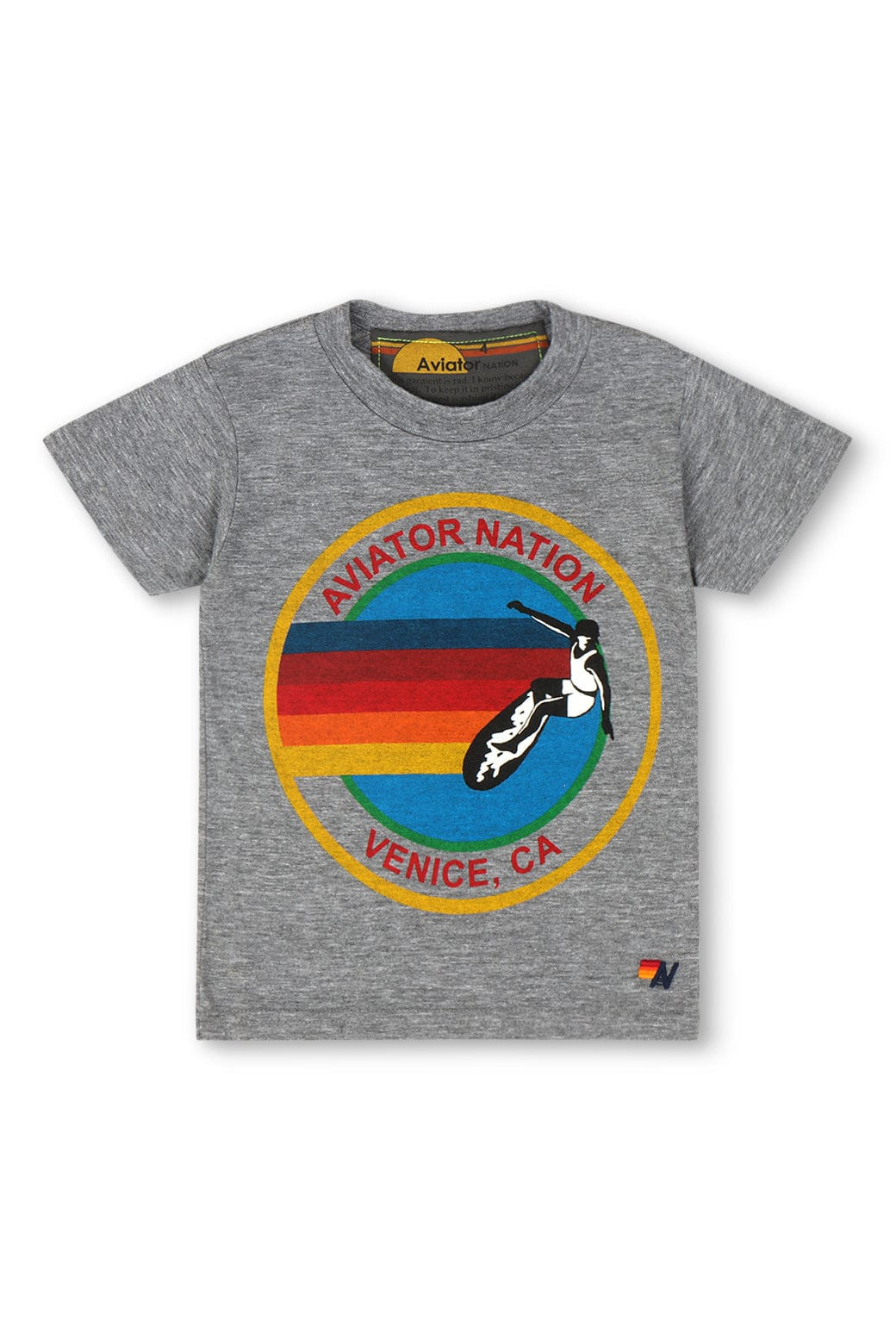 KID'S AVIATOR NATION TEE - HEATHER GREY | Aviator Nation