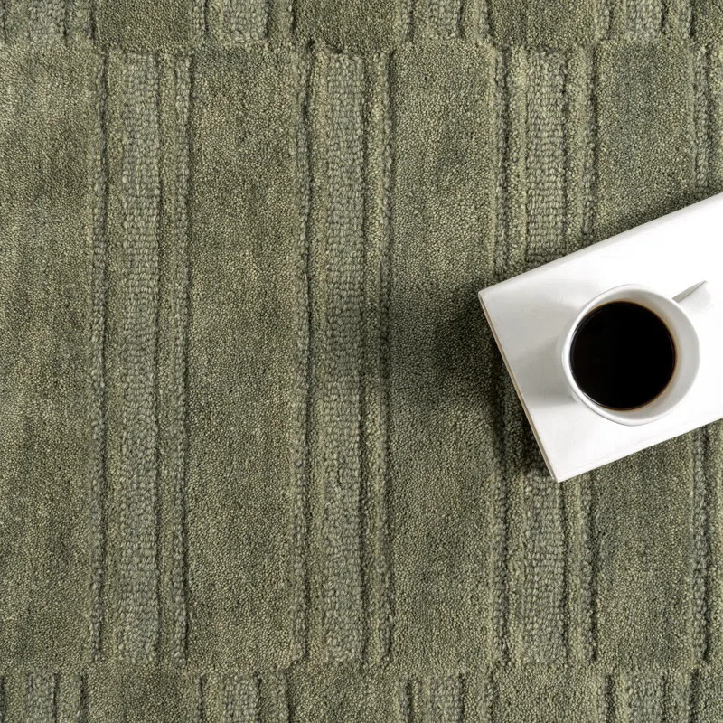 Emily Henderson x Rugs USA Starke Checked Wool Area Rug | Wayfair North America