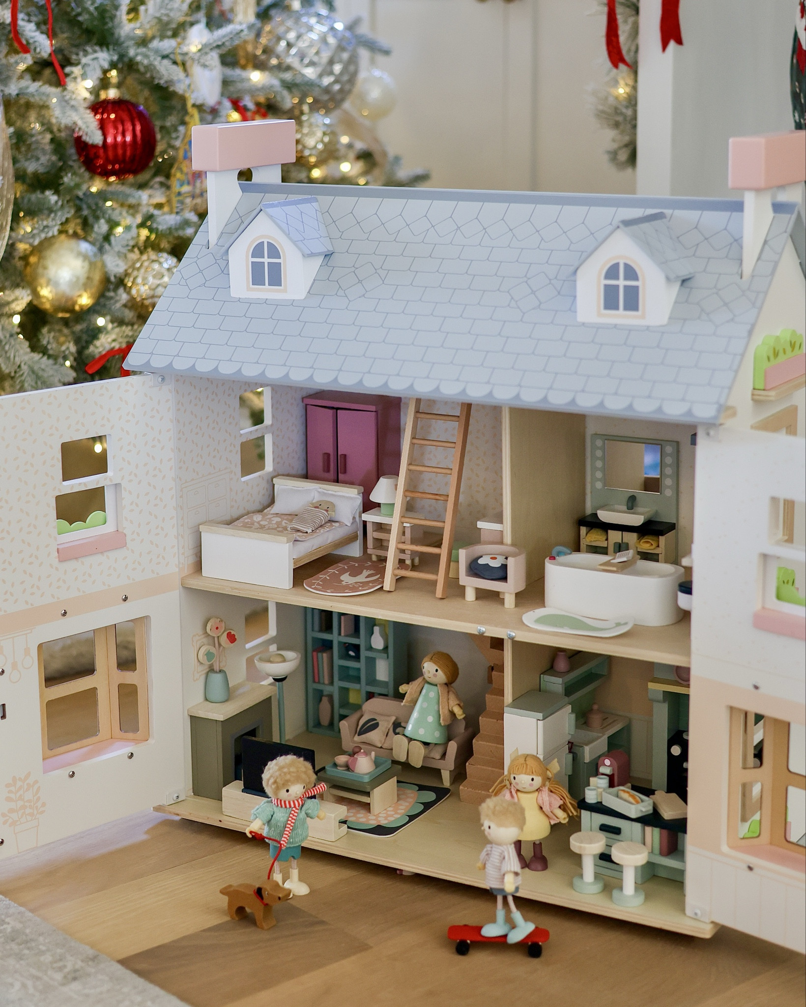 The dollhouse of Blair’s (and my) dreams!! 🩷🏠✨ The tiny rooms and furniture are the cutest thing ever and love that it’s a toy we can play with together  

#LTKKids