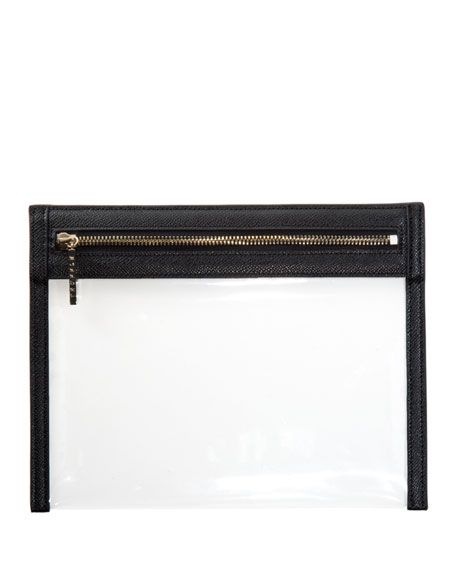 Truffle Clarity Clutch Bag, Small | Neiman Marcus