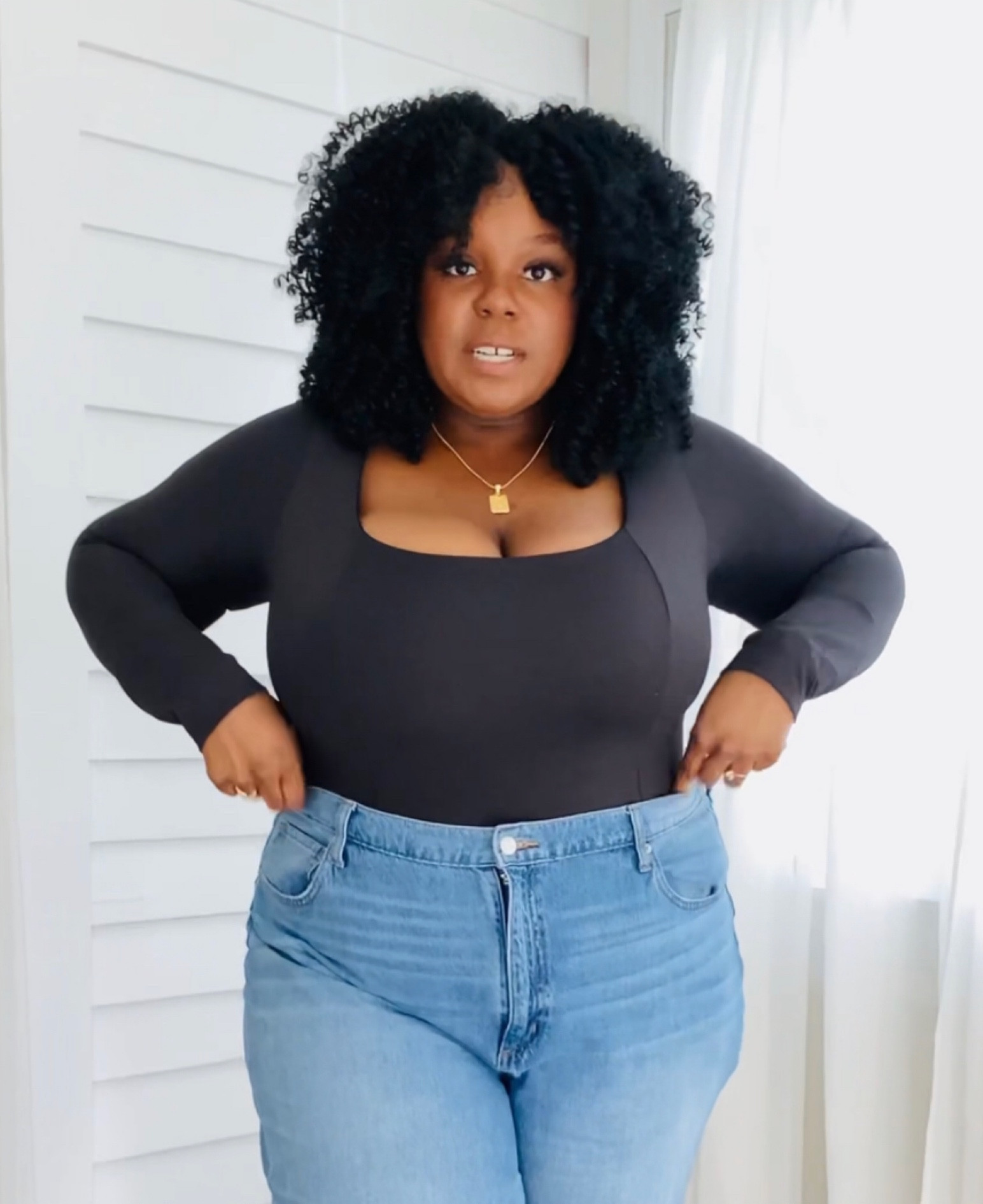 This bodysuit doubles as a two piece! You don’t need to wear a bra and it’s a thong!!!! 



#LTKplussize #LTKstyletip #LTKfindsunder50