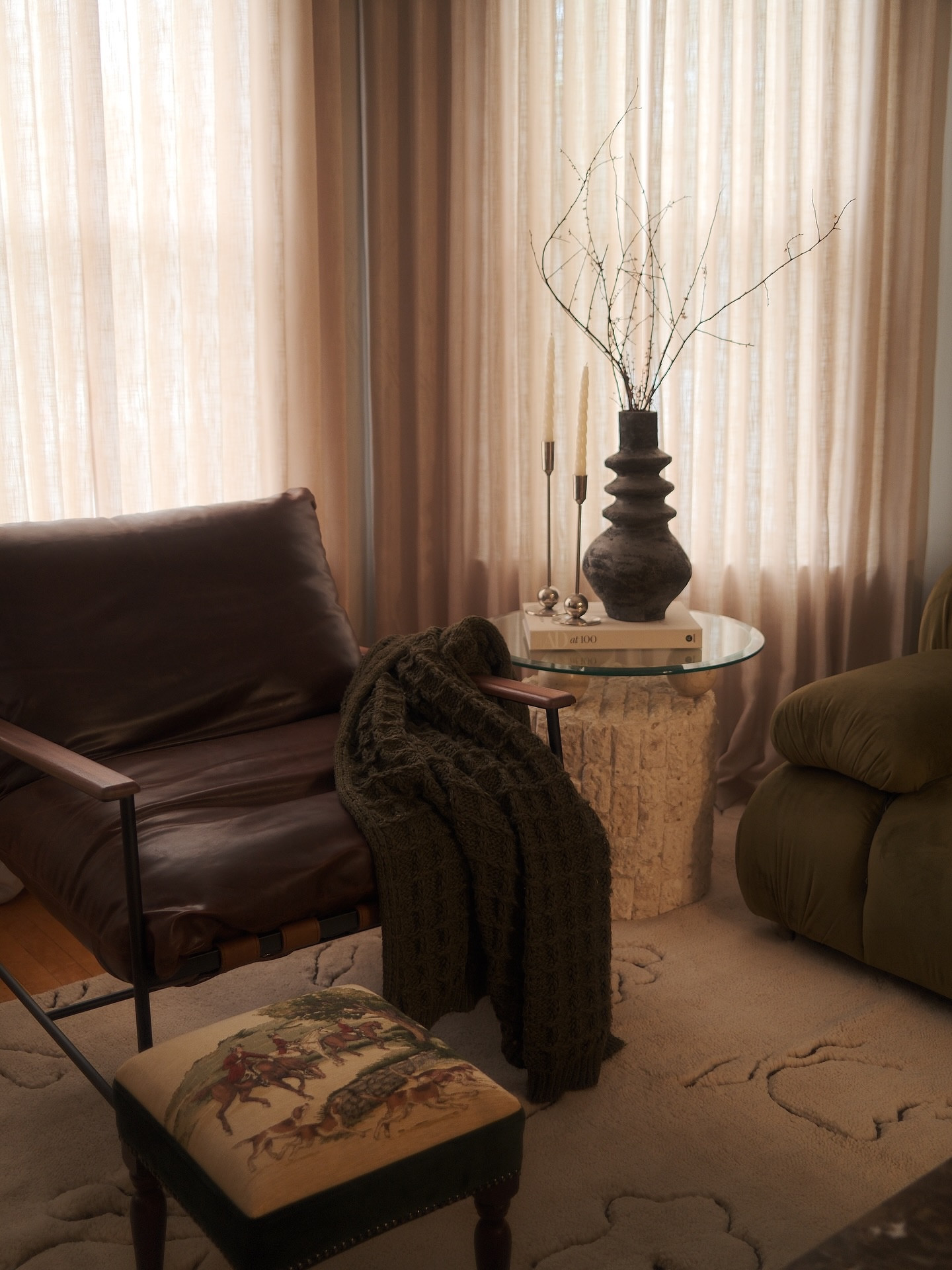 Everything I can link in my living room 🤎 couch, lounge chair, coffee table, side table, home decor.