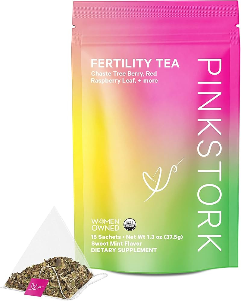 Pink Stork Fertility Tea with Chasteberry to Help Support Conception, Ovulation and Regular Menst... | Amazon (US)