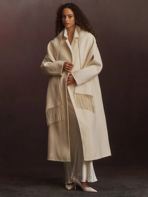 Rue Sophie Greta Wool Coat & Scarf | Anthropologie (US)