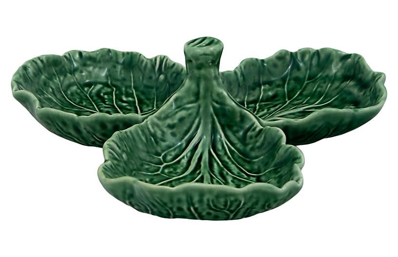 Cabbage Olive Dish, Green/Natural | One Kings Lane