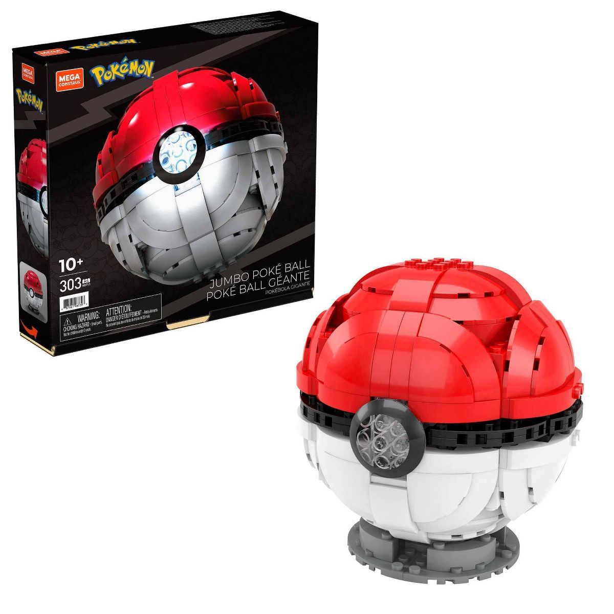 MEGA Pokemon Jumbo Poke Ball Building Set - 303pcs | Target
