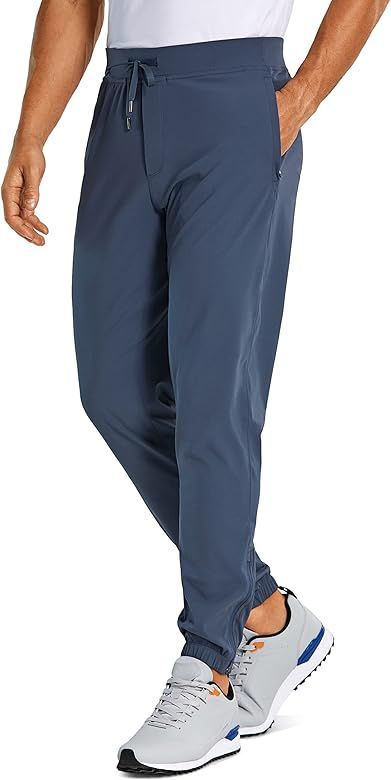 CRZ YOGA Mens 4-Way Stretch Golf Joggers with Pockets 30"/32" - Work Sweatpants Track Gym Athletic W | Amazon (US)