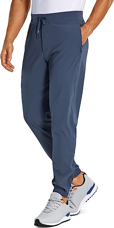 CRZ YOGA Mens 4-Way Stretch Golf Joggers with Pockets 30"/32" - Work Sweatpants Track Gym Athletic W | Amazon (US)
