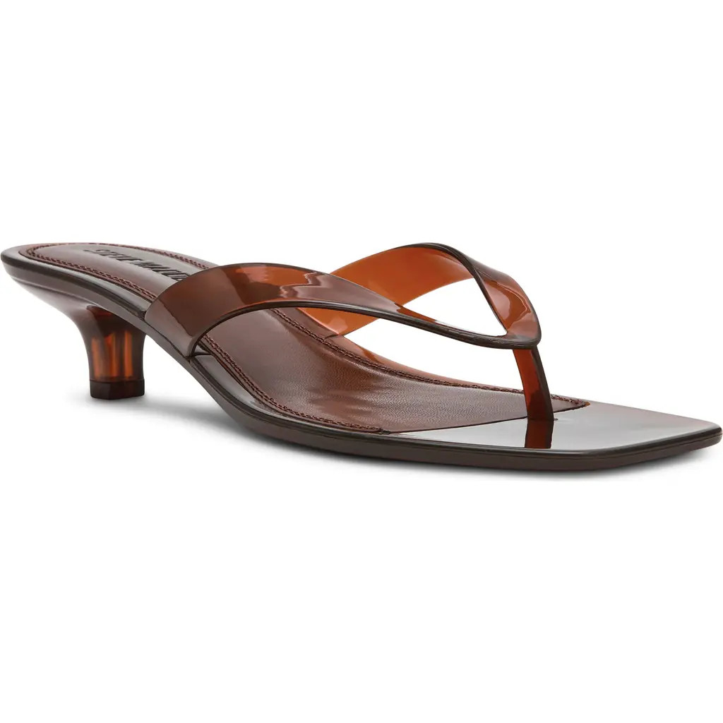 Steve Madden Tracie Kitten Heel Flip Flop in Brown at Nordstrom, Size 6 | Nordstrom