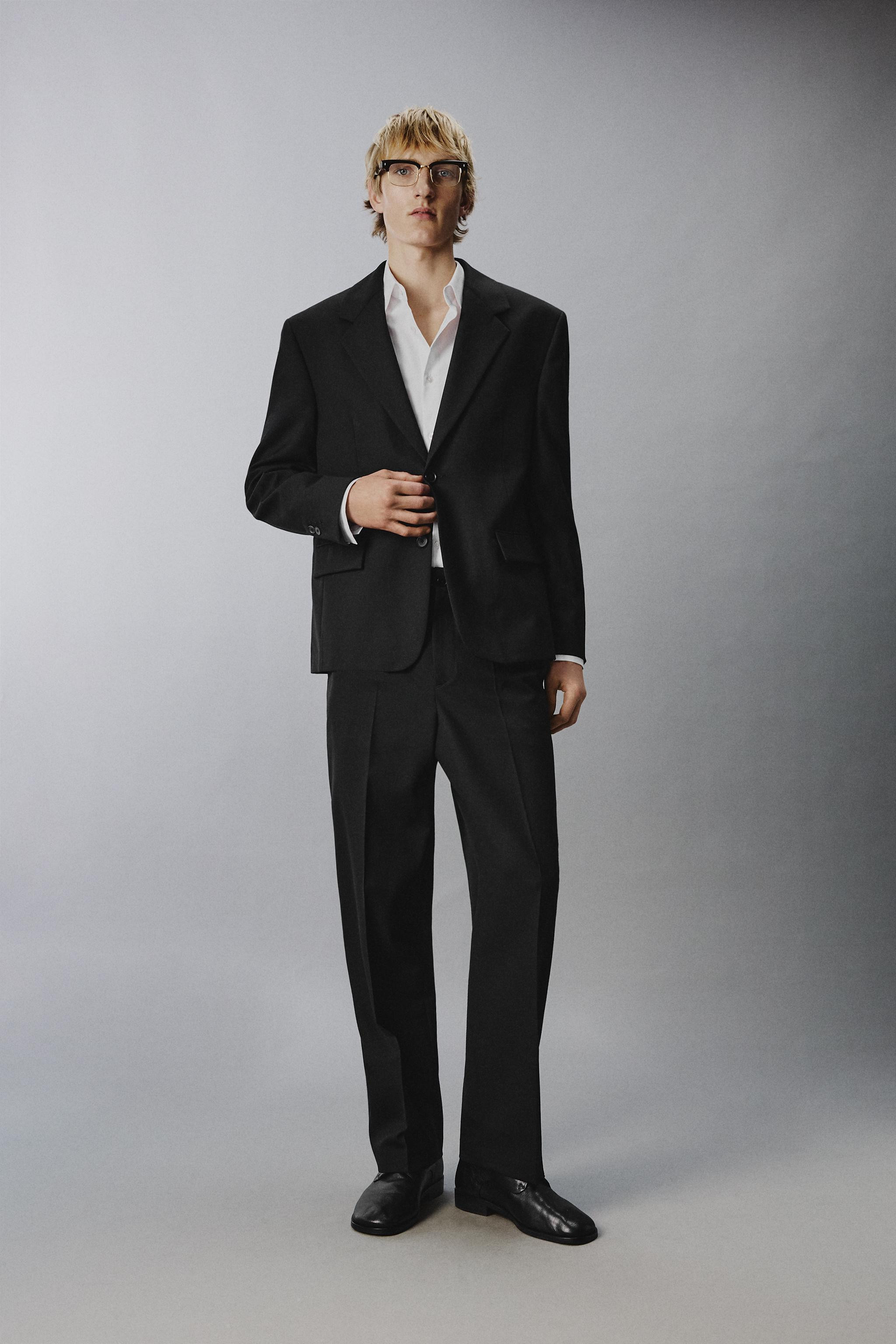 100% WOOL PLAID SUIT BLAZER | Zara US