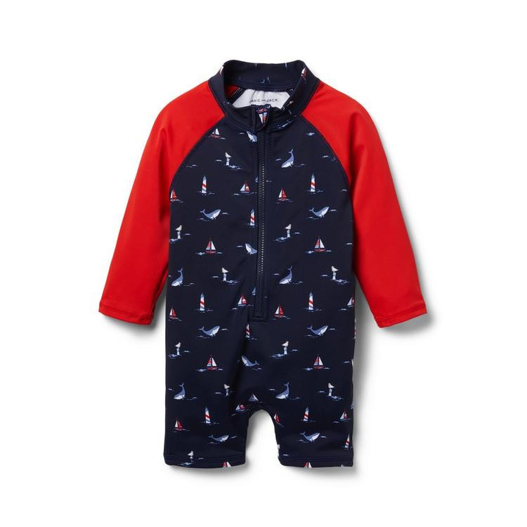 Baby Whale Rash Guard Swimsuit | Janie and Jack