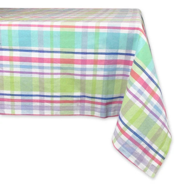 Spring Plaid 70-inch Round Tablecloth | Bed Bath & Beyond