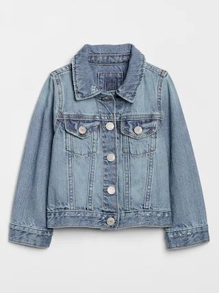 Toddler Icon Denim Jacket With Washwell™ | Gap Factory