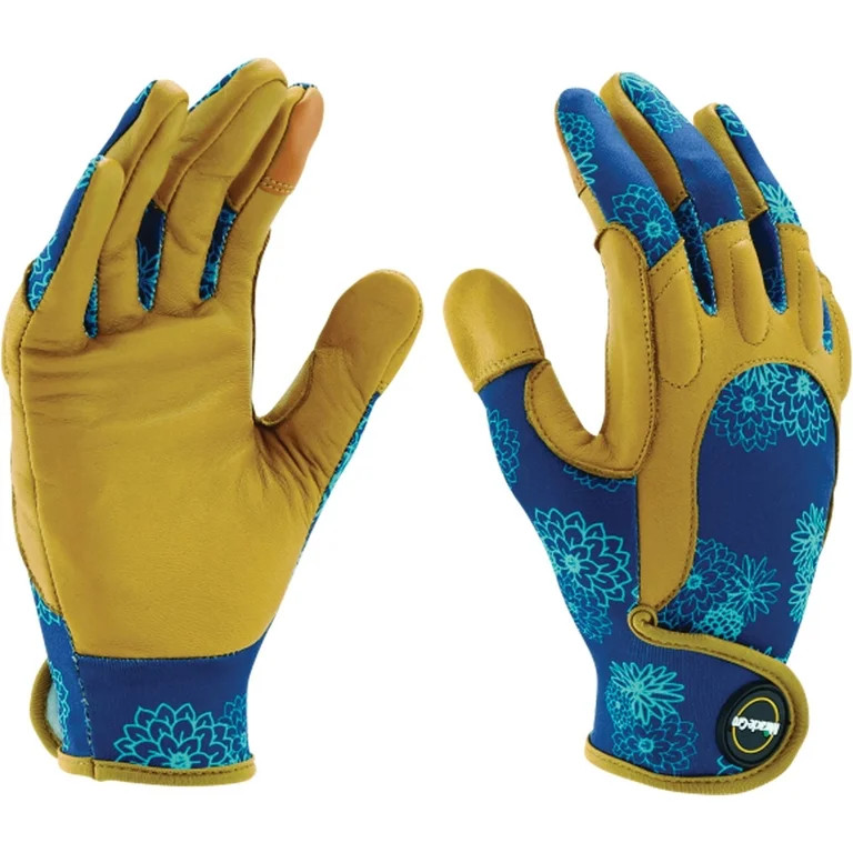 Miracle-Gro Women's Leather Durable Comfort Landscaping Gloves, Small/Medium - Walmart.com | Walmart (US)
