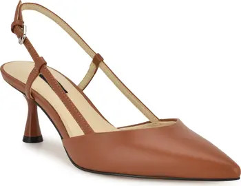 Rhonda Slingback Pointed Toe Kitten Heel Pump (Women) | Nordstrom