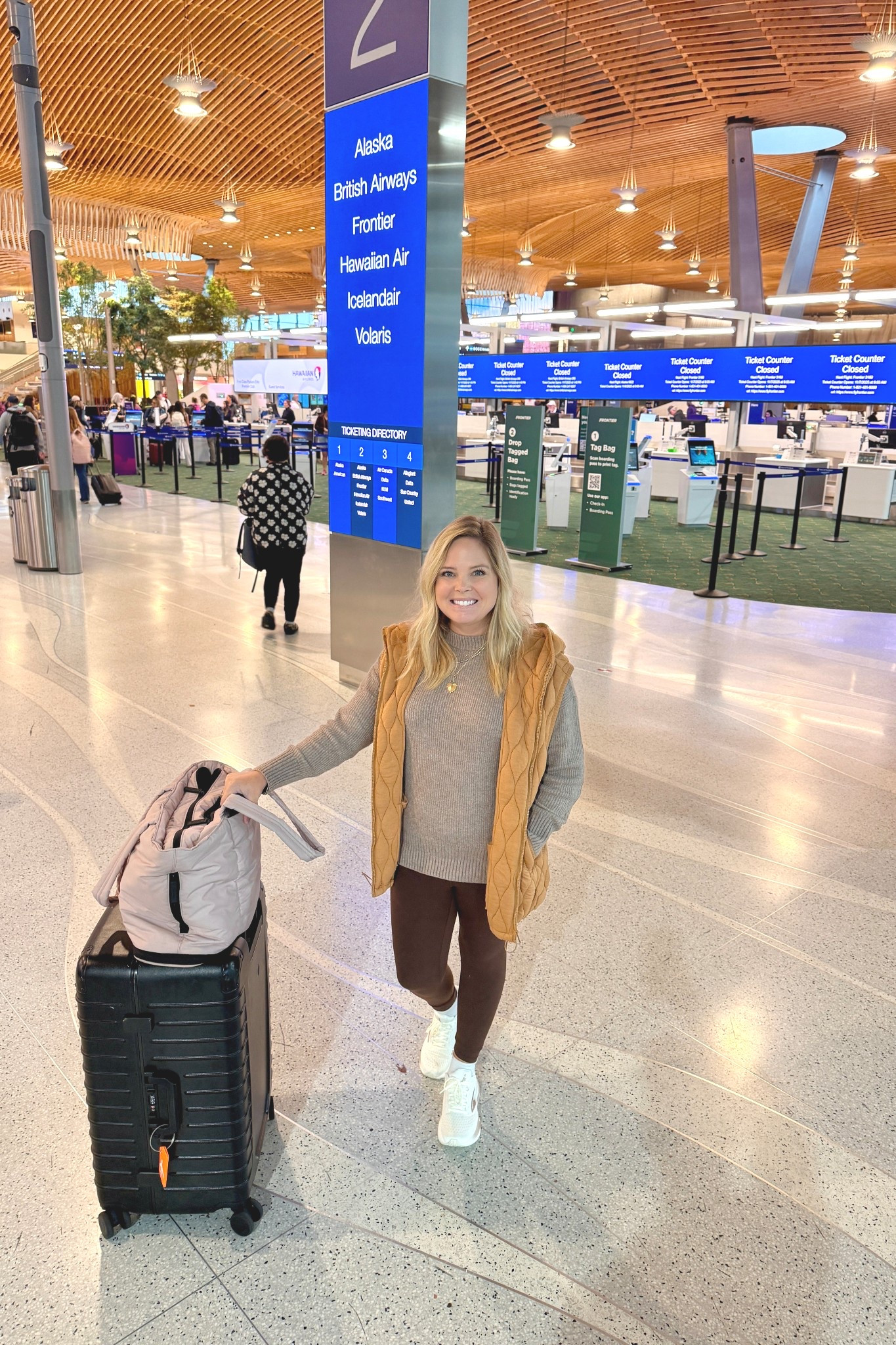The most comfortable vest for traveling because you can drape like a blanket, wear it zipped, and it has POCKETS! 

#LTKTravel #LTKFamily #LTKActive
