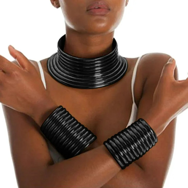 Clearance Skpblutn Gifts Sets for Women Adjustable Metallic Coil African Choker Chunky Statement ... | Walmart (US)