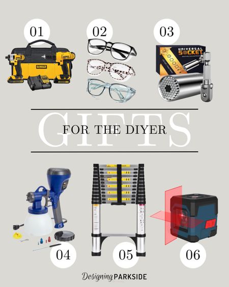Gift guide for the DIYER in your life! 

DIY, gifts for DIY, home gifts, home improvement, power tools, garage products, Amazon home, home products 

#LTKHoliday #LTKhome #LTKGiftGuide