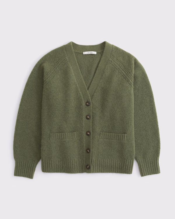 Women's Dad V-Neck Cardigan | Women's Tops | Abercrombie.com | Abercrombie & Fitch (US)