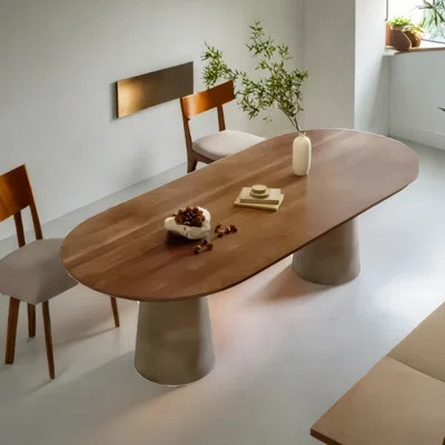 Nordic style oval dining table | Wayfair North America