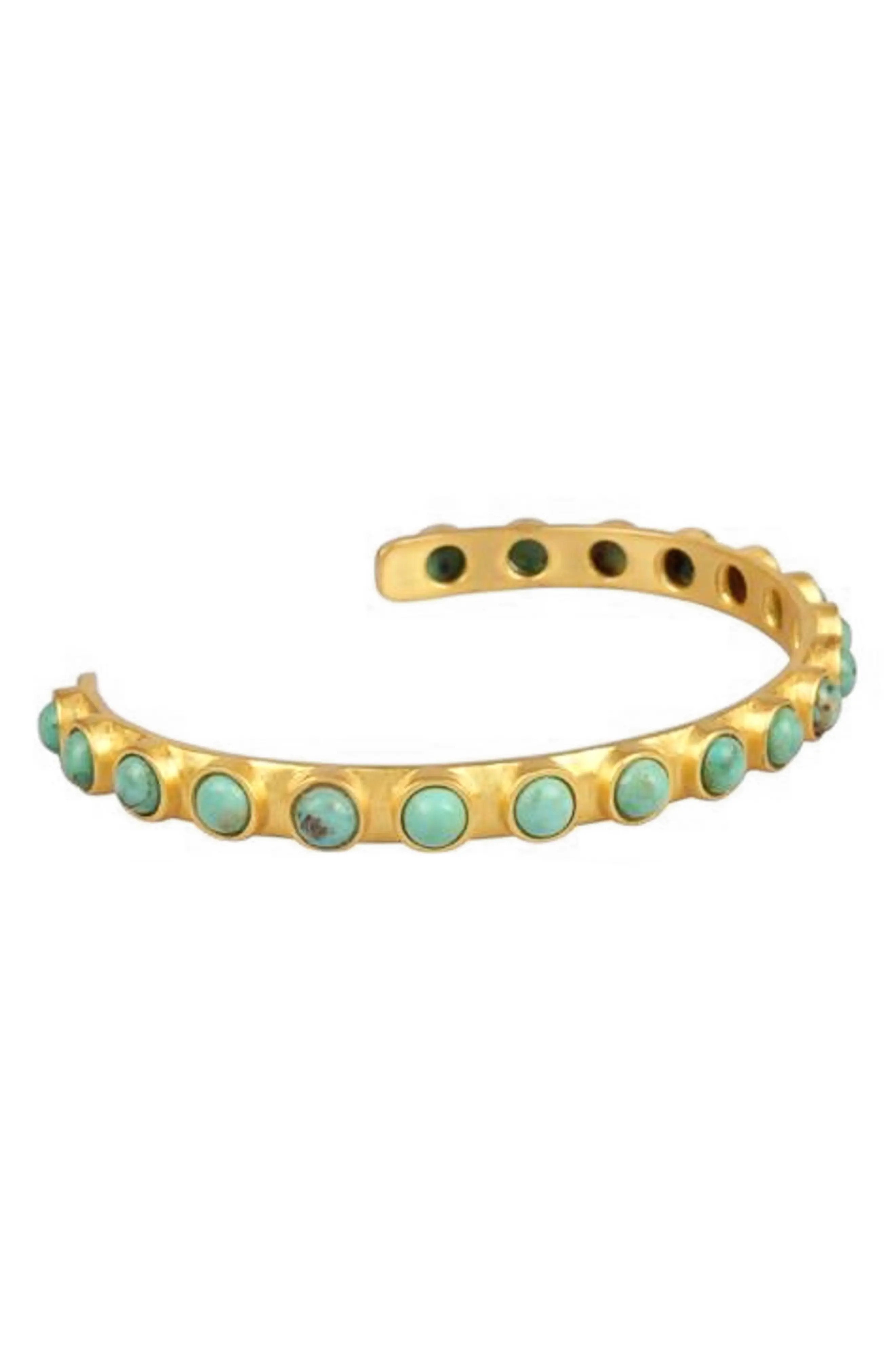 Christina Greene Turquoise Studded Cuff Bracelet at Nordstrom | Nordstrom