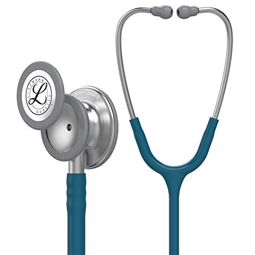 3M Littmann Classic III Monitoring Stethoscope, 5623, More Than 2X as Loud* and Weighs Less**, Stainless Steel Chestpiece, 27" Caribbean Blue Tube | Amazon (US)