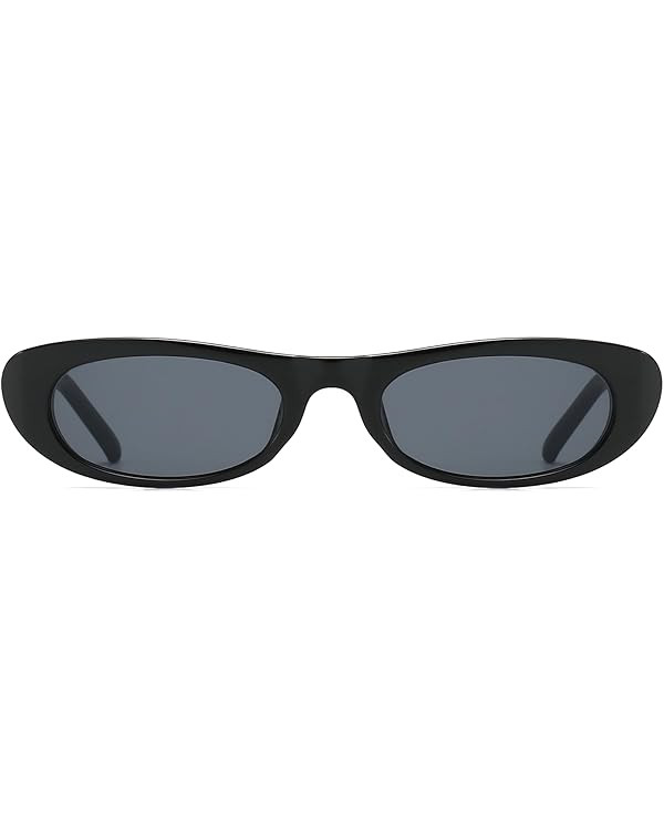 BRMHDY Elongated Narrow Cat Eye Sunglasses for Women 90s Retro Womens Oval Sunglasses Fashion Sma... | Amazon (US)