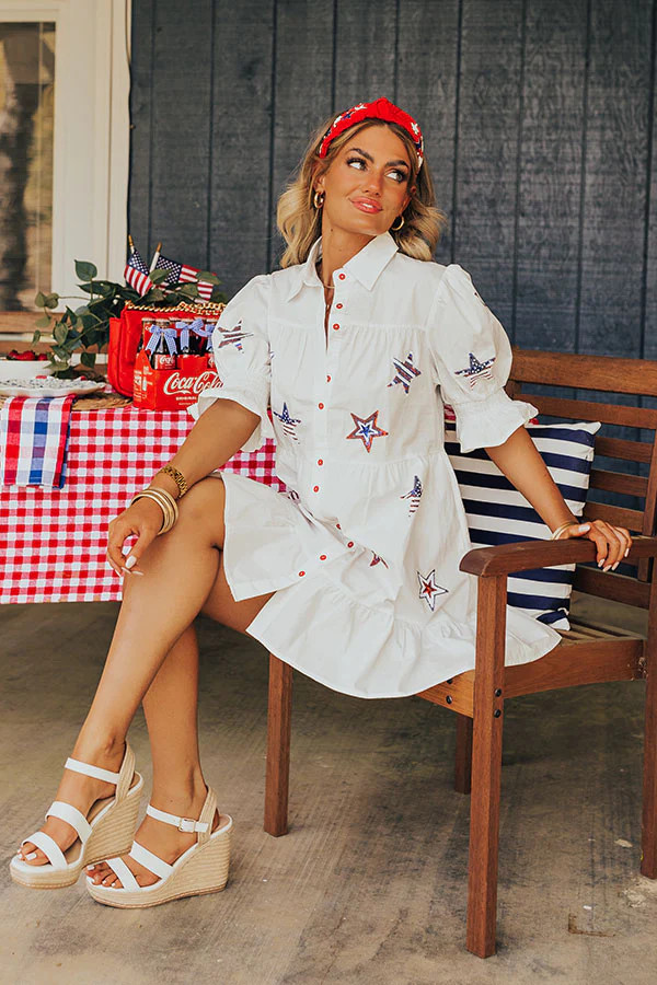 Star Spangled Spritzers Sequin Mini Dress | Impressions Online Boutique