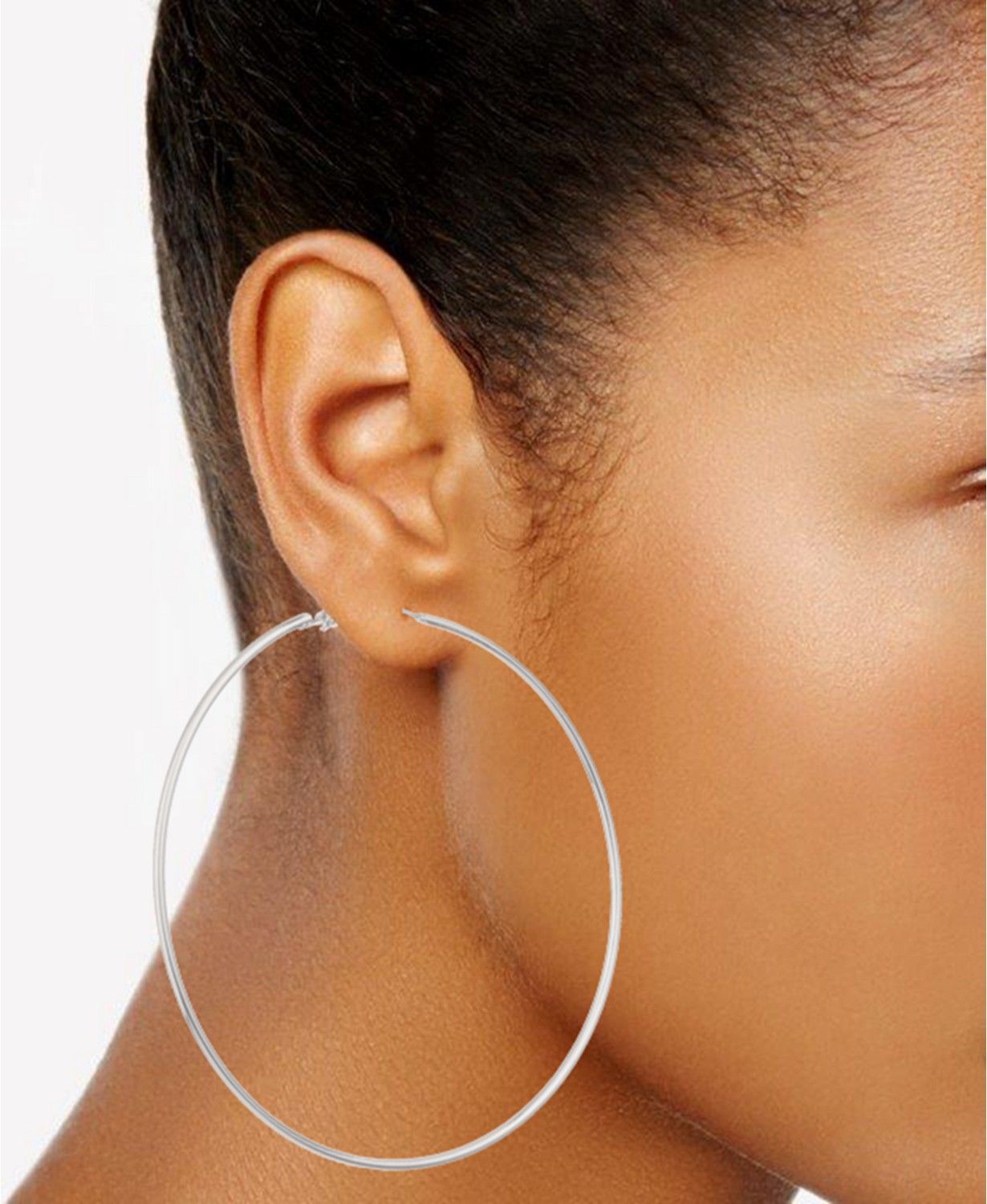 3 1/4" Large Hoop Earrings | Macys (US)