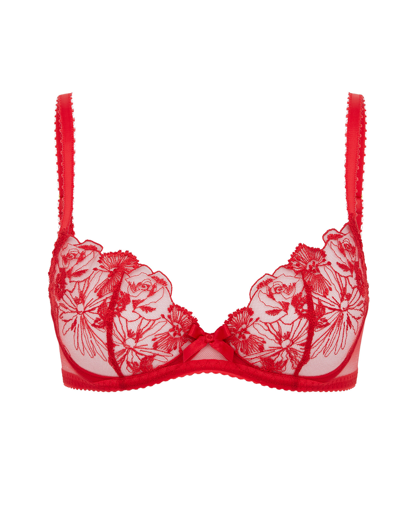 Jayce Plunge Underwired Bra in Red | Agent Provocateur All Lingerie | Agent Provocateur (UK)