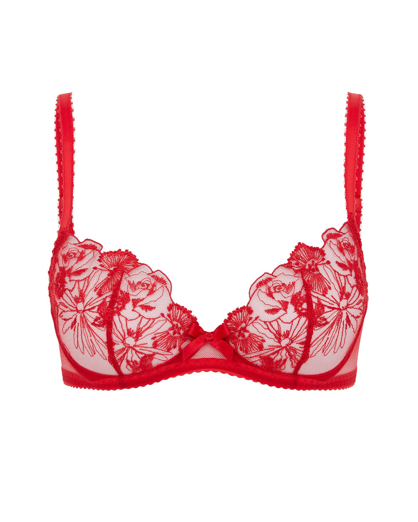 Jayce Plunge Underwired Bra in Red | Agent Provocateur | Agent Provocateur (US)
